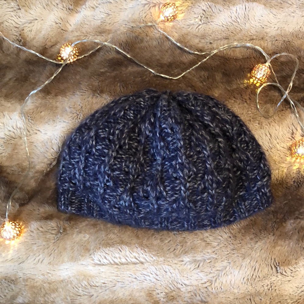 Miu Miu Purple and Gray Winter Hat